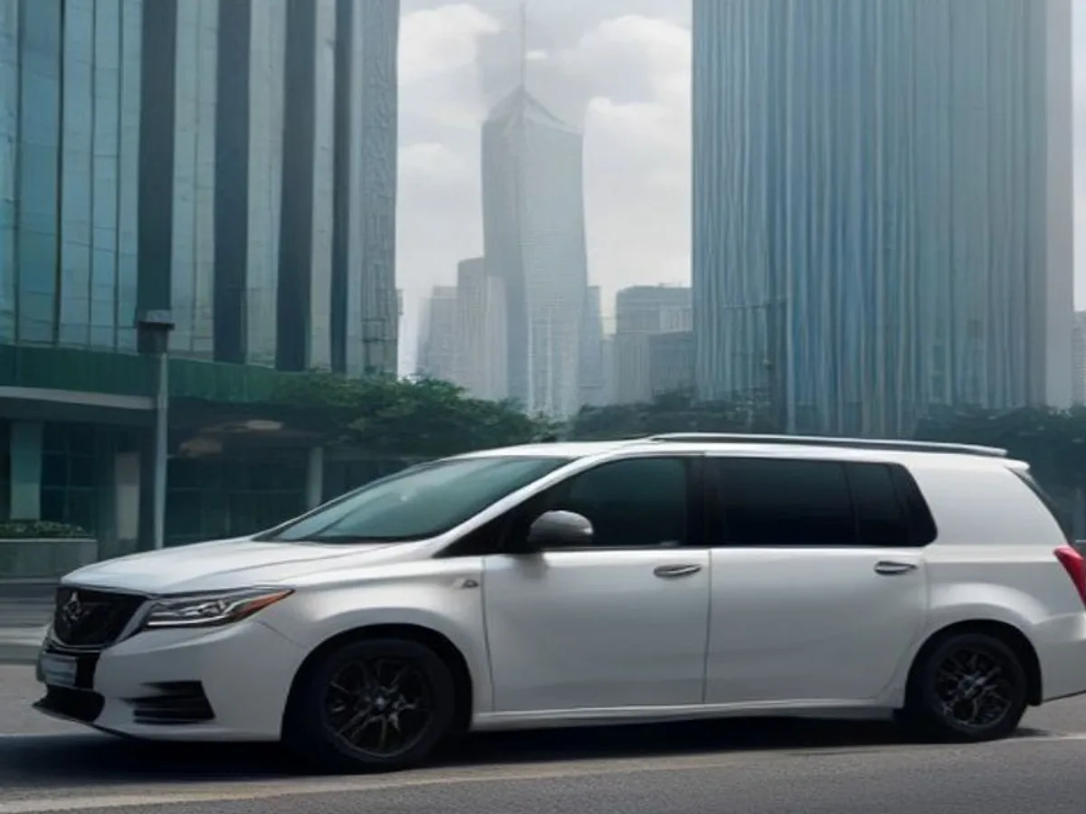 福田 CBD 地鐵口岸附近接駁的白色 Alphard 專車