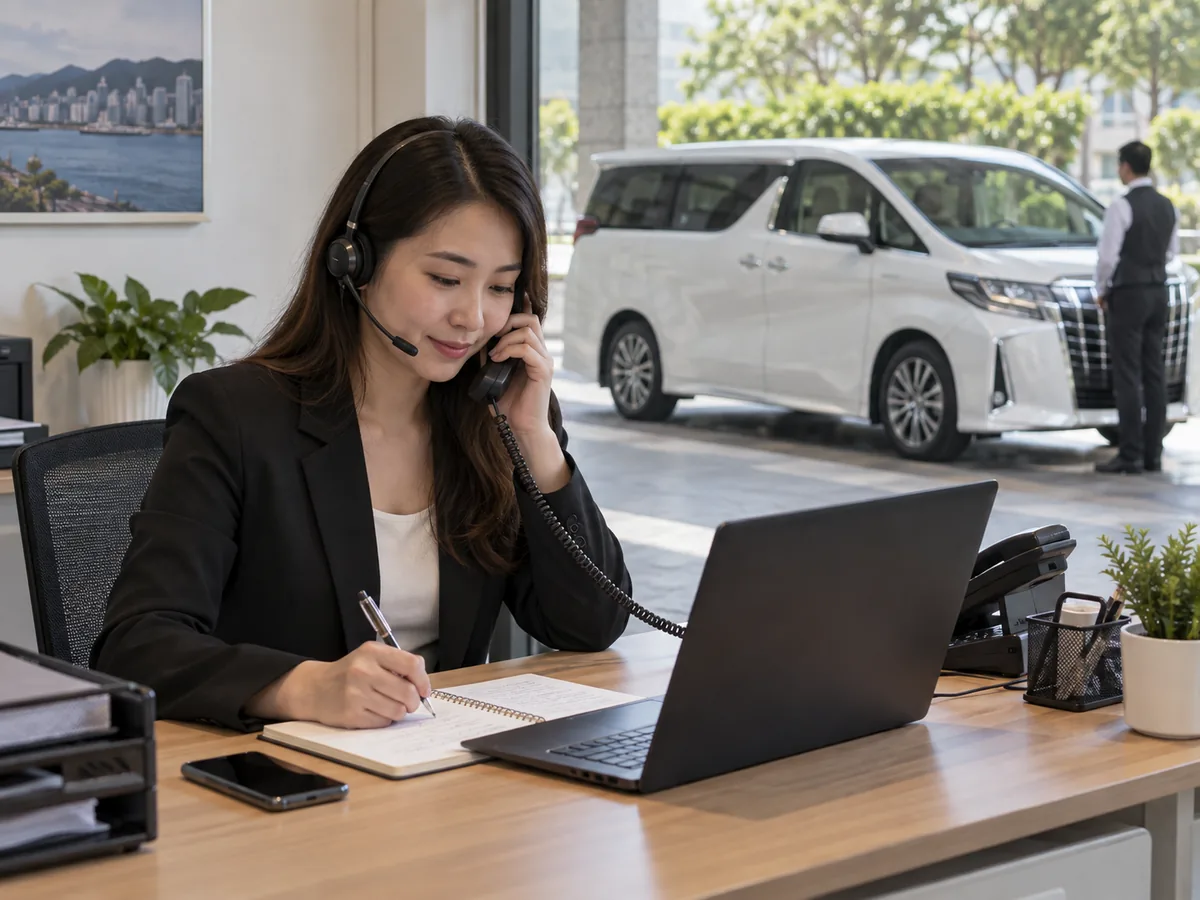 Coordinating a private transfer by phone