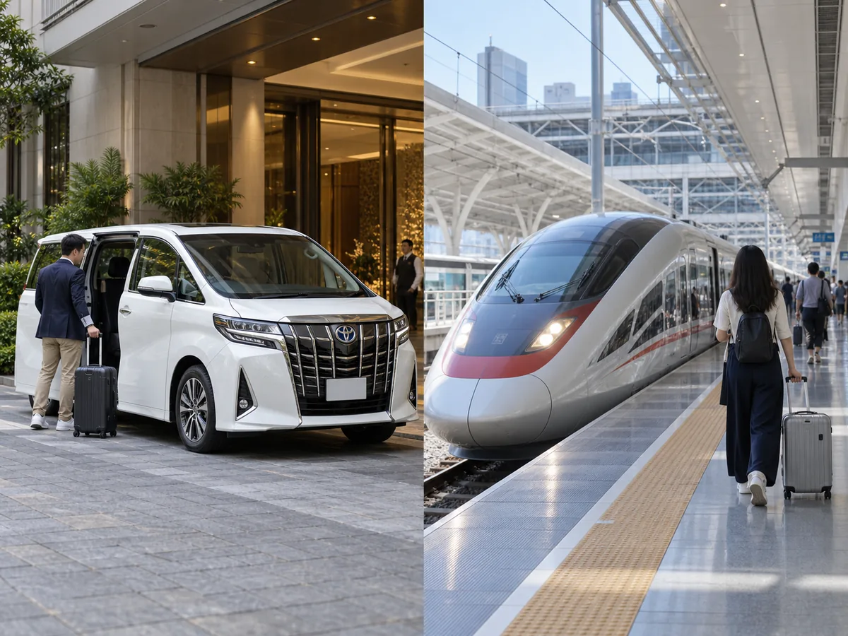 Private car and rail journey options