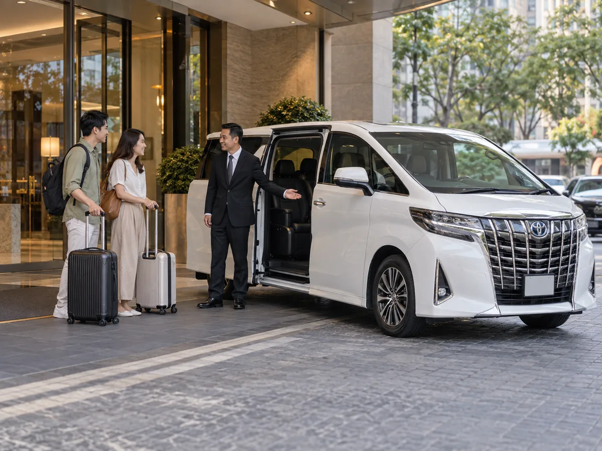 原廠 Toyota Alphard 用於司機接送
