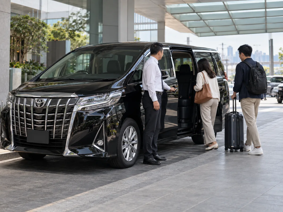原廠 Toyota Alphard 用於司機接送